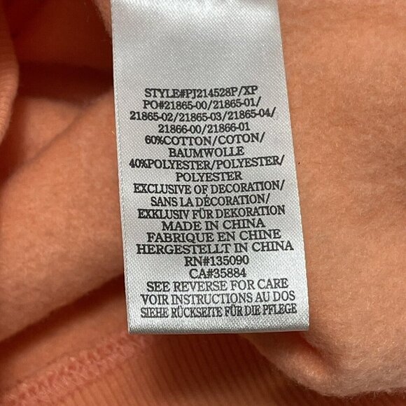 Peloton Ultimate Hoodie Fleece Jacket Women Size S Orange Zip Pocket Logo Iconic - Picture 11 of 12